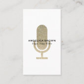 グリッターのマイクロフォンの名刺 名刺 (正面)