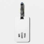 グリッターのメリーランドの旗のカスタマイズ可能な荷物のラベル ラゲッジタグ (裏面縦)