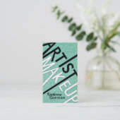 グリッターのメーキャップアーティストの名刺 名刺 (スタンド正面)