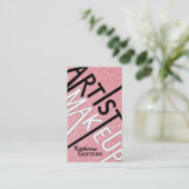 グリッターのメーキャップアーティストの名刺 名刺 (スタンド正面)