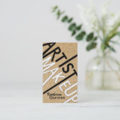 グリッターのメーキャップアーティストの名刺 名刺 (スタンド正面)