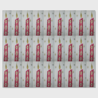 グリッターのヴィンテージの蝋燭 ラッピングペーパー
