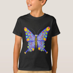 グリッターの一見の蝶 Tシャツ