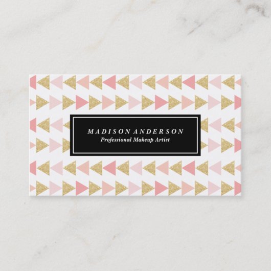 グリッターの三角形|の名刺 名刺 (正面)