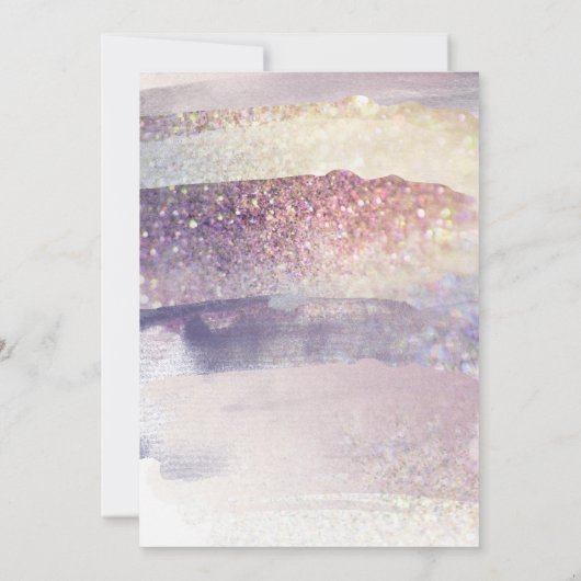 グリッターの上品なベビーはクリスマスの外で臆病だ (裏面)