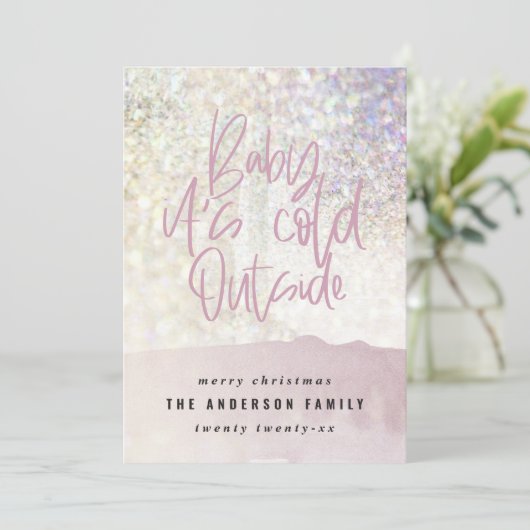 グリッターの上品なベビーはクリスマス外の寒さ (スタンド正面)