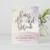 グリッターの上品なベビーはクリスマス外の寒さ (スタンド正面)