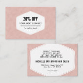 グリッターの中小企業のプロモーション 割引カード (正面/裏面)