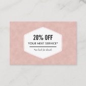 グリッターの中小企業のプロモーション 割引カード (正面)