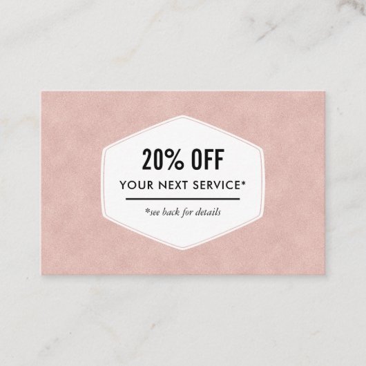 グリッターの中小企業のプロモーション 割引カード (正面)