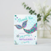 グリッターの人魚、海の下のサンキューカード、 サンキューカード (スタンド正面)