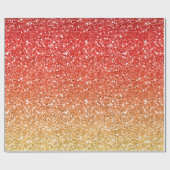 グリッターの効果と火のように激しくグラデーション ラッピングペーパー (フラット)