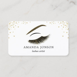 グリッターの効果のメーキャップアーティストの名刺 名刺