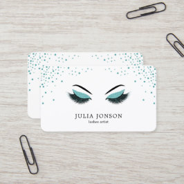 グリッターの効果のメーキャップアーティストの名刺 名刺