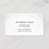 グリッターの効果のメーキャップアーティストの名刺 名刺 (裏面)