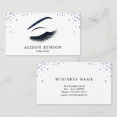 グリッターの効果のメーキャップアーティストの名刺 名刺 (正面/裏面)