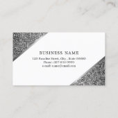 グリッターの効果のメーキャップアーティストの名刺 名刺 (裏面)
