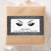 グリッターの効果の化粧 ラベル (インサイチュ)