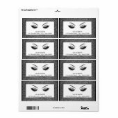 グリッターの効果の化粧 ラベル (フルシート)