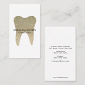 グリッターの歯科名刺 名刺 (正面/裏面)