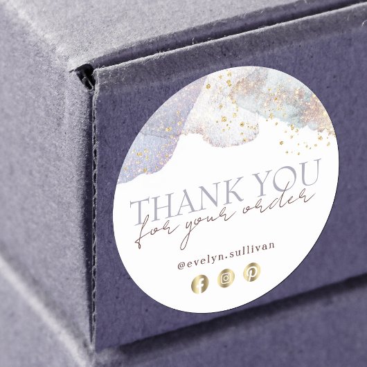 グリッターの水の色の形感謝してい状あなたシール ラウンドシール