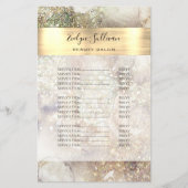 グリッターの水彩及びフォイル価格リストフライヤー チラシ (正面)