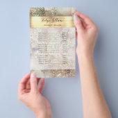 グリッターの水彩及びフォイル価格リストフライヤー チラシ (ハンドル)