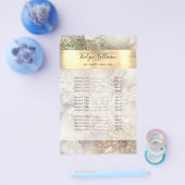 グリッターの水彩及びフォイル価格リストフライヤー チラシ (シングル)