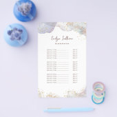 グリッターの水彩図形の価格表フライヤー チラシ (シングル)