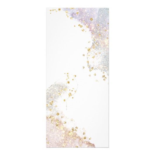 グリッターの水彩形状価格表表ラックカード ラックカード (裏面)