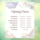 グリッターの水彩形状開放時間 ウィンドウサイン (シート3)