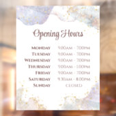 グリッターの水彩形状開放時間 ウィンドウサイン (シート2)