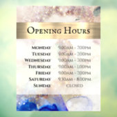 グリッターの水彩箔の開口時間窓の貼り ウィンドウサイン (シート3)