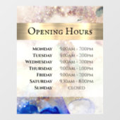 グリッターの水彩箔の開口時間窓の貼り ウィンドウサイン (シート)