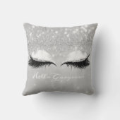 グリッターの目メイクメイクレイズシルバーハローゴージャス1 クッション (裏面)