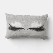 グリッターの目メイクメイクレイズシルバーハローゴージャス ランバークッション (裏面)