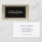 グリッターの美容師のボビーPinの名刺 名刺 (正面/裏面)