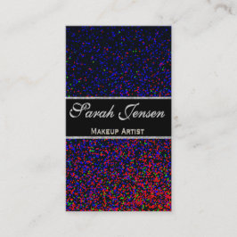 グリッターの虹のパーティー 名刺