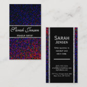 グリッターの虹のパーティー 名刺 (正面/裏面)