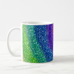 グリッターの虹 コーヒーマグカップ