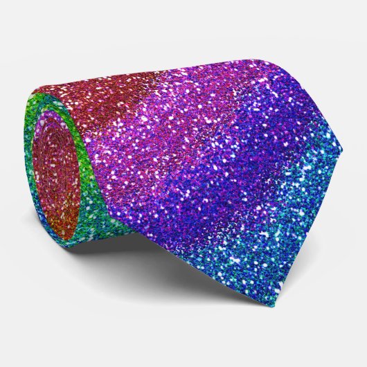 グリッターの虹 ネクタイ (ロール)