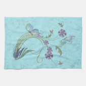 グリッターの蝶 キッチンタオル (横)