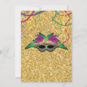 グリッターの謝肉祭 招待状 (裏面)