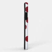 グリッターの赤いiPhoneの箱(水玉模様) Case-Mate iPhoneケース (裏面/右)