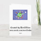 グリッターの輝きのプライドのクリスマスツリーLGBTのゲイ シーズンカード (裏面)