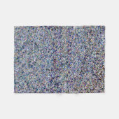 グリッターの輝きの光沢があるきらめくのグリッター フリースブランケット (正面(横))