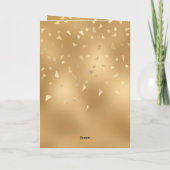 グリッターの輝はっきりしたく彼女の誕生日 カード (裏面)