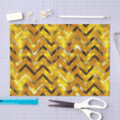 グリッターの金ゴールドのきらきら光るで明るい光沢がある 薄葉紙 (クラフト)