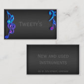 グリッターの音符 名刺 (正面/裏面)