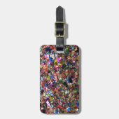 グリッターの魅力的な荷物のラベル ラゲッジタグ (正面縦)